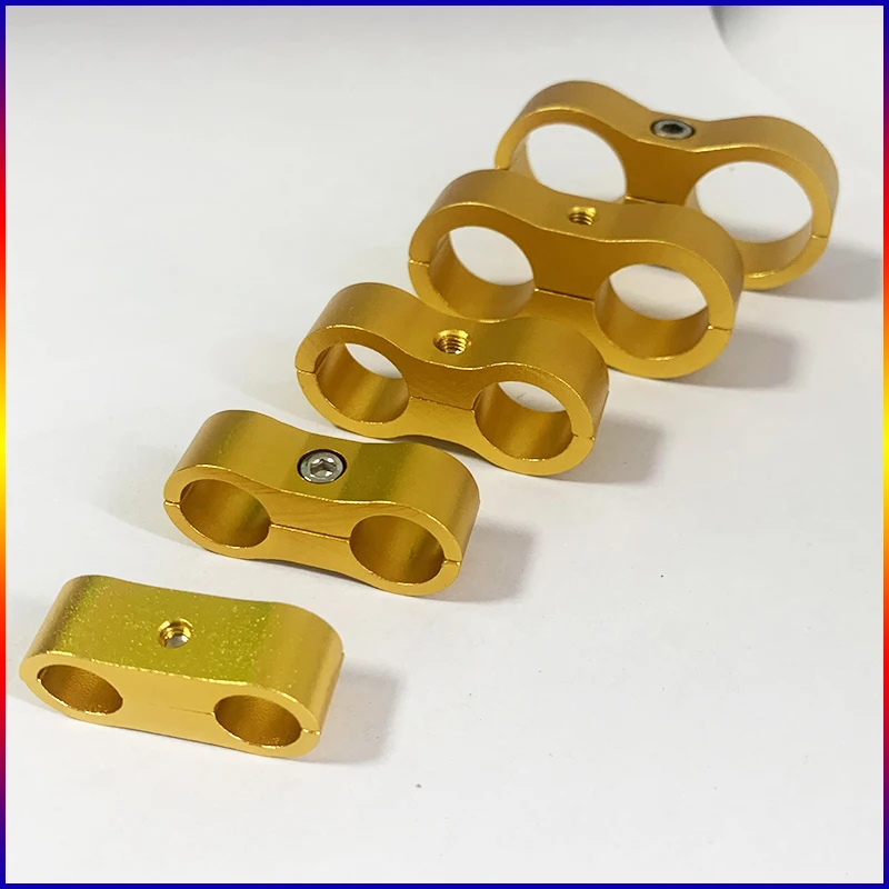 4 قطعة خرطوم فاصل المشبك العالمي الألومنيوم AN4 AN6AN8AN10AN12 مضفر المطاط خرطوم البليت النفط الوقود خرطوم المياه أنبوب فاصل عدة #6