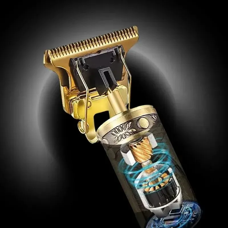 USB Fast Charging Electric Hair Clipper T9 Vintage Barber Shaver Professional Portable Hair Trimmer for All Types of Hair image 4