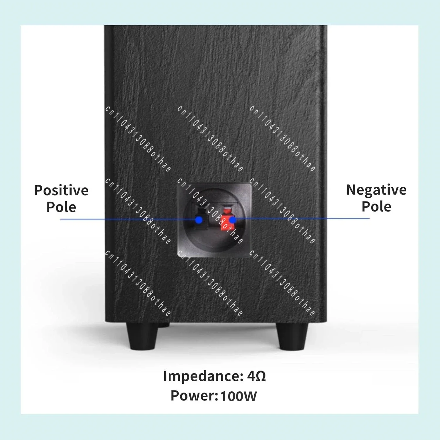 

Enhances Bass Desktop Home Theater Power Amplifier Subwoofer 100W High-power Pure Bass 6.5 Inch Passive Subwoofer