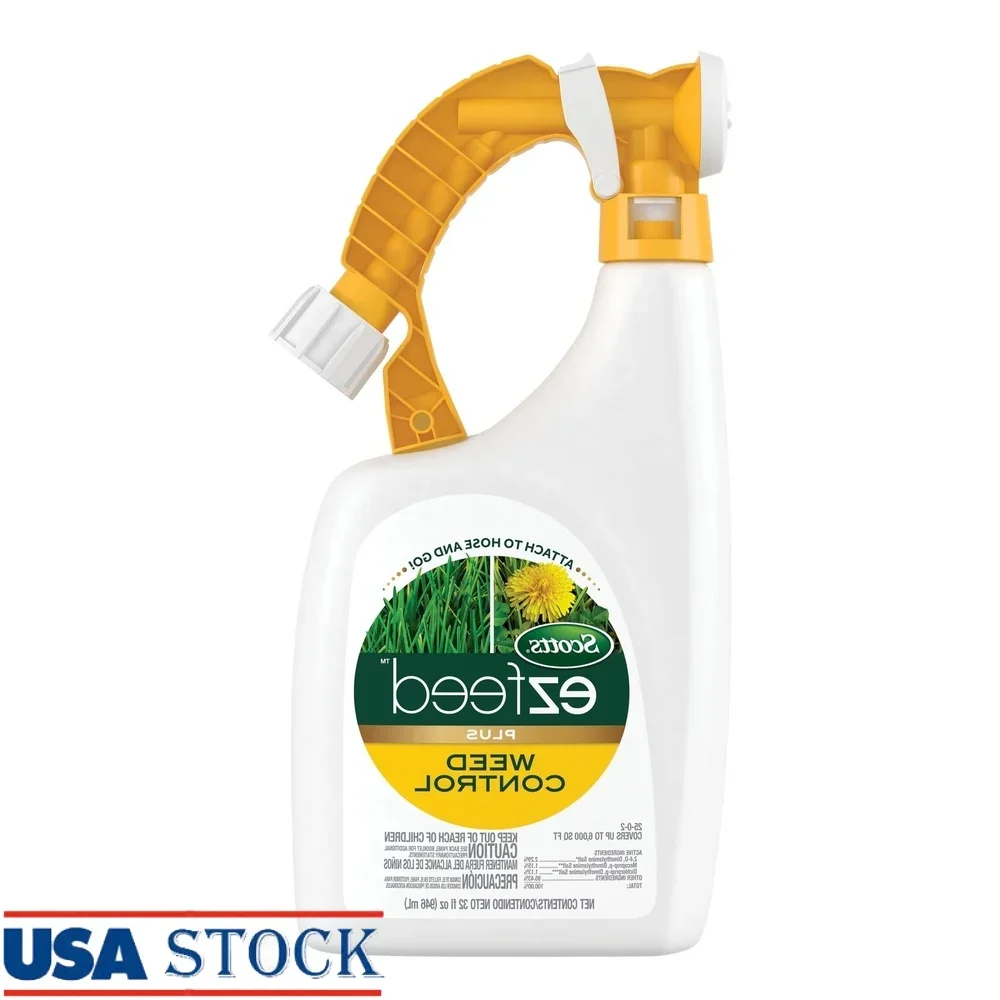 

EZ Feed Plus Weed Control Бродлейн Лечение сорняков Северо-Южный Газоны Одуванчик Конюшина Покрытие молодого плюща 6000 кв. футов