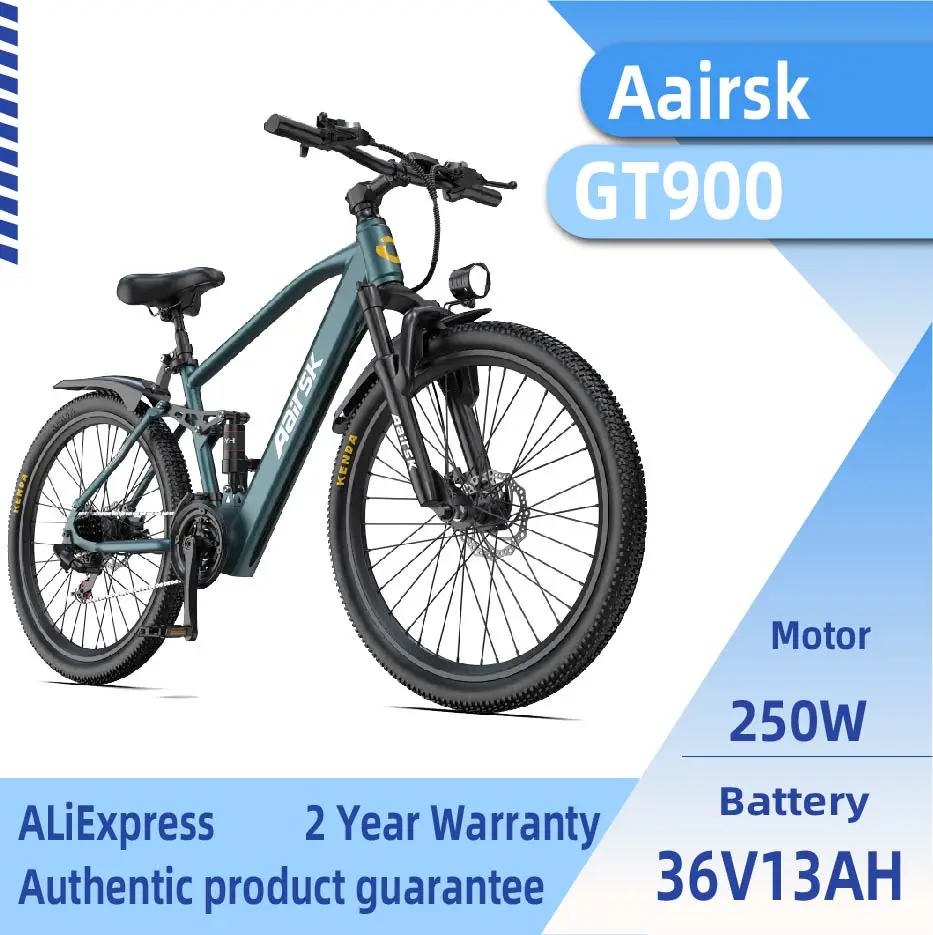 Aairsk GT900  Adult Electric Bicycle 36V13Ah Battery Electric Bike 250W Motor E-bike 26 Inch Tire E-Mountain Bike