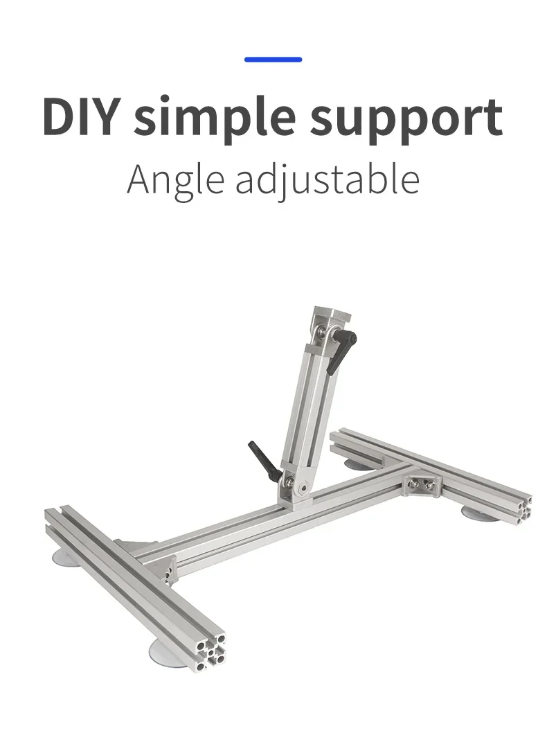 

DIY Linear Actuator Stands Linear Motor Bracket Aluminium Alloy Reciprocating Adjustable Angle with Non-slip Foot Pad