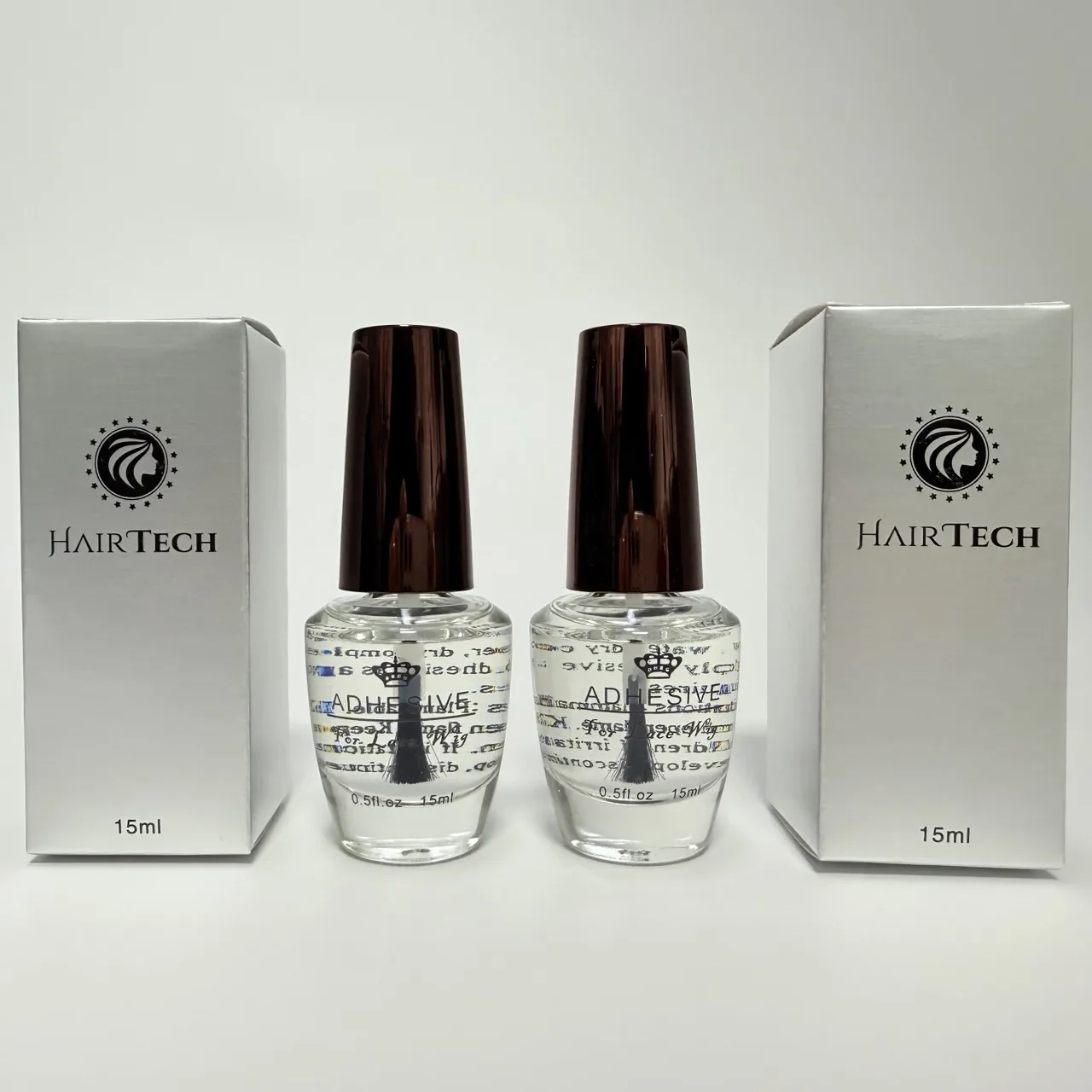 High Quality Wig Glue 15ml for Lace Front Waterproof Wigs, Fast Dry Lace Strong Hold Transparent Laces Adhesive for Hair Replace