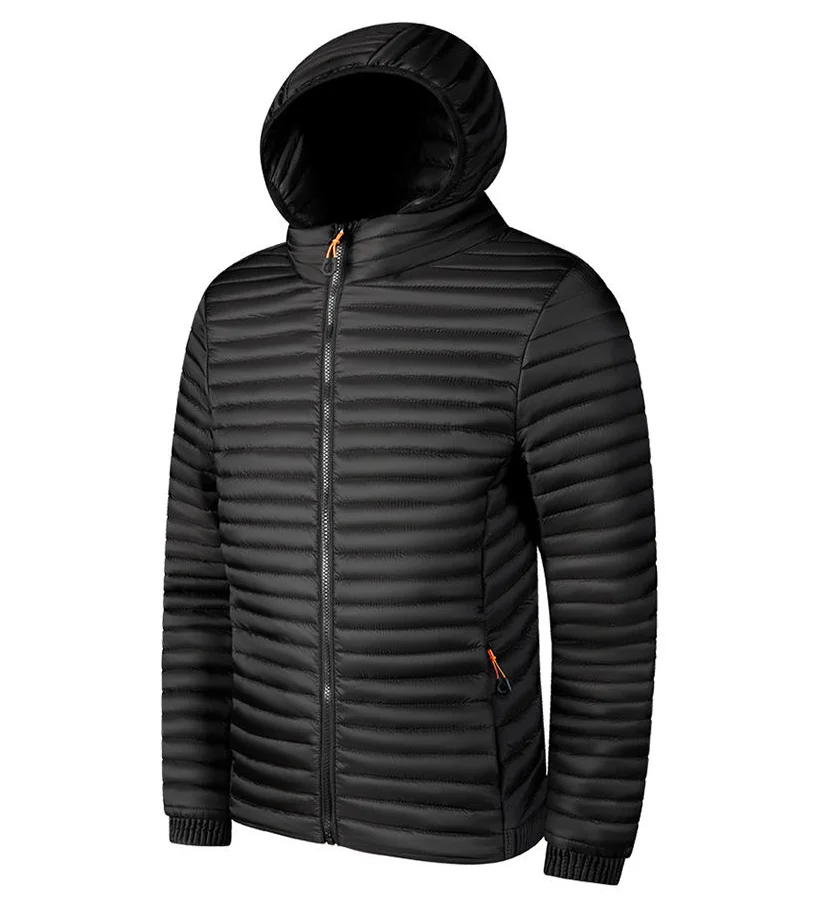 High-Quality Men's Fashionable Versatile Travel Outdoor Casual Slim Rib Cotton Jacket Trendy All-Match Lightweight Coat