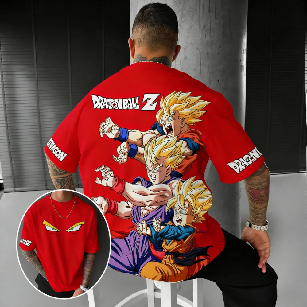 

Dragon Ball Z Super Saiyan Men Women T Shirt Anime Graphic Tee Streetwear Summer Tops Casual Short Sleevet Oversized Y2k Clothes