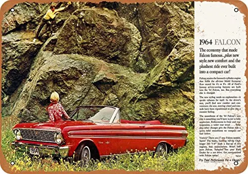 Wall-Color  Metal Sign - 1964  Falcon - Vintage Look 2