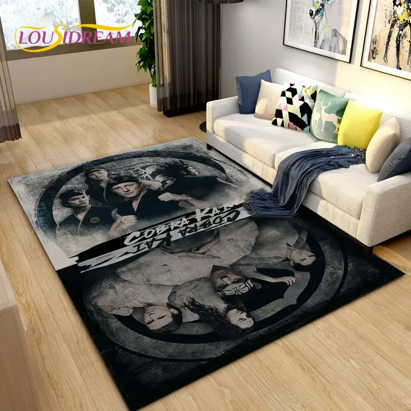 

Большой ковер Cobra Kai Amanda TV Karate, ковер для гостиной, спальни, дивана, декоративный коврик, нескользящий напольный коврик для детских игр