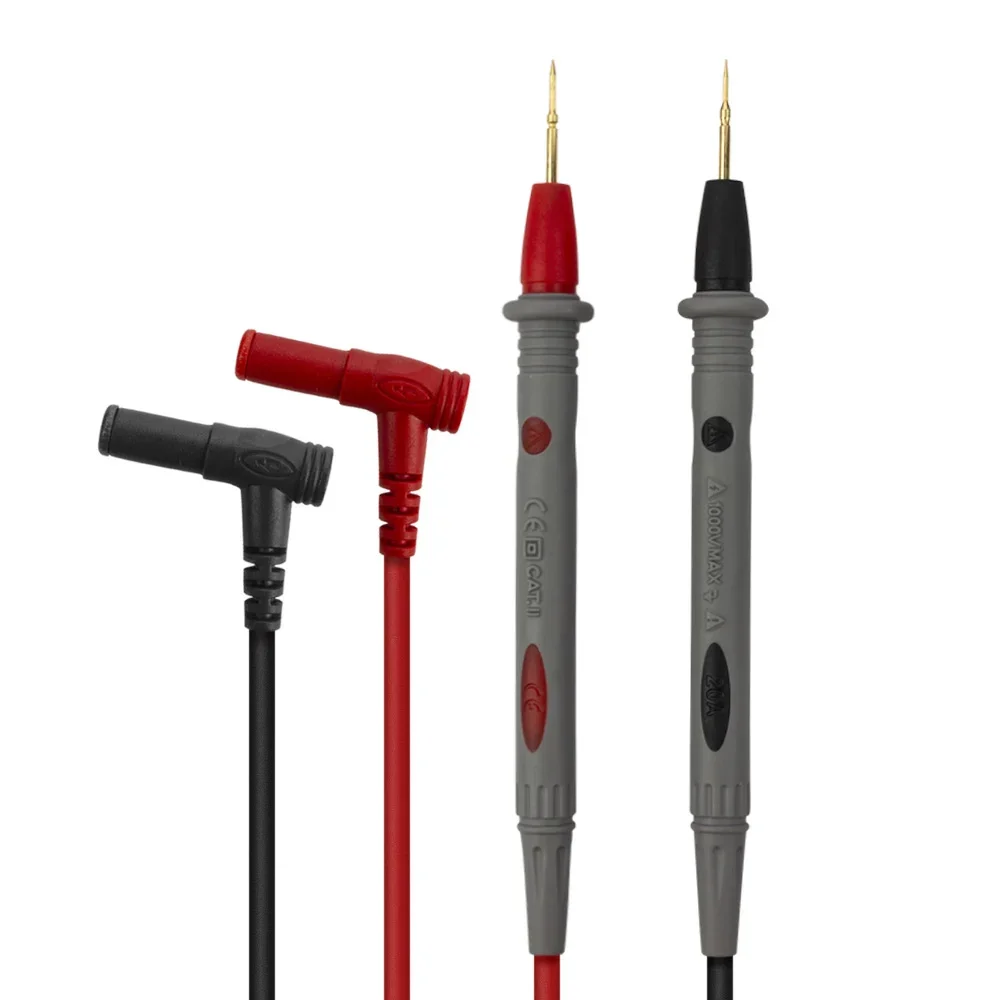 Imagem -03 - Multímetro Digital com Agulhas Substituíveis Test Leads Kit Cabo Feeler Sonda para Fluxo Pontas de Fio Francês 20a