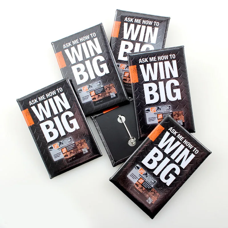 Factory Wholesale Complete Set Automatic 120*50MM 1*2 Inch Square Button Magnet Press Machine