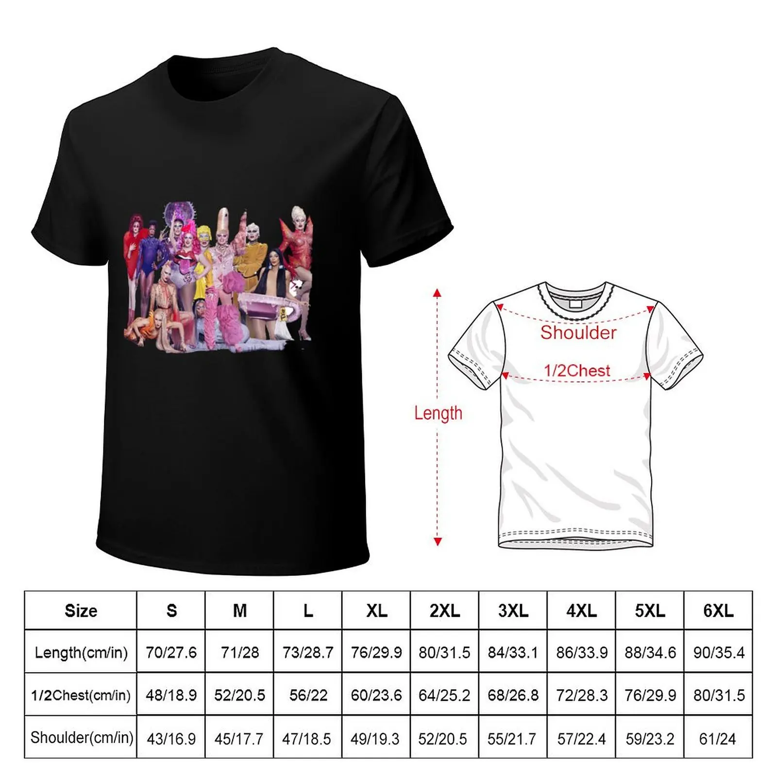 RuPaul’s Drag Race UK season two T-Shirt Casual Light Summer Short Sleeve Top