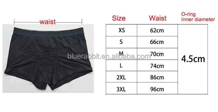 GOFLYING 6 Sizes Comfort Trans Briefs FTM Boxers Wholesale STP Wear O-Ring Strap Ons 3XL Plus Size FTM Packing Underwears