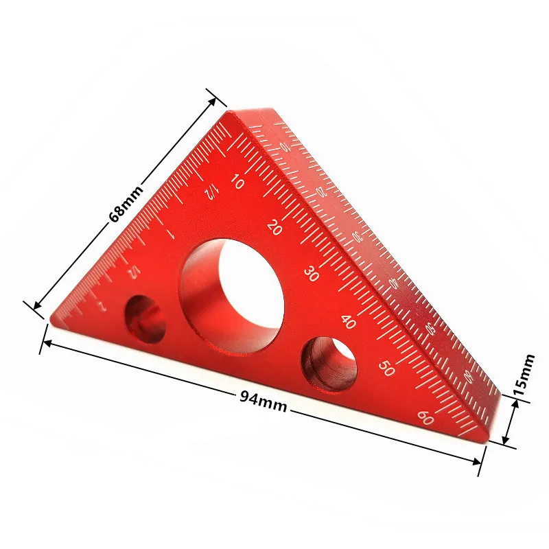 

Woodworking square, height ruler, triangle ruler installation, fixed ruler, woodworking tool measuring tool, 90 ° aluminum alloy