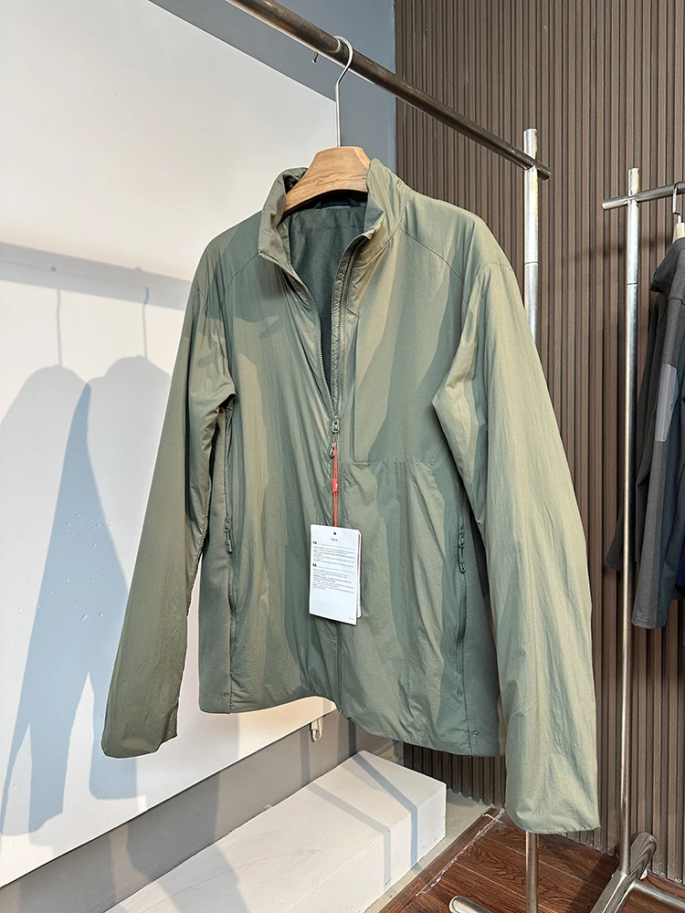 

Легкая сменная осенне-зимняя куртка для активного отдыха, быстросохнущая, ветрозащитная, водоотталкивающая, мужская, с воротником, из хлопка