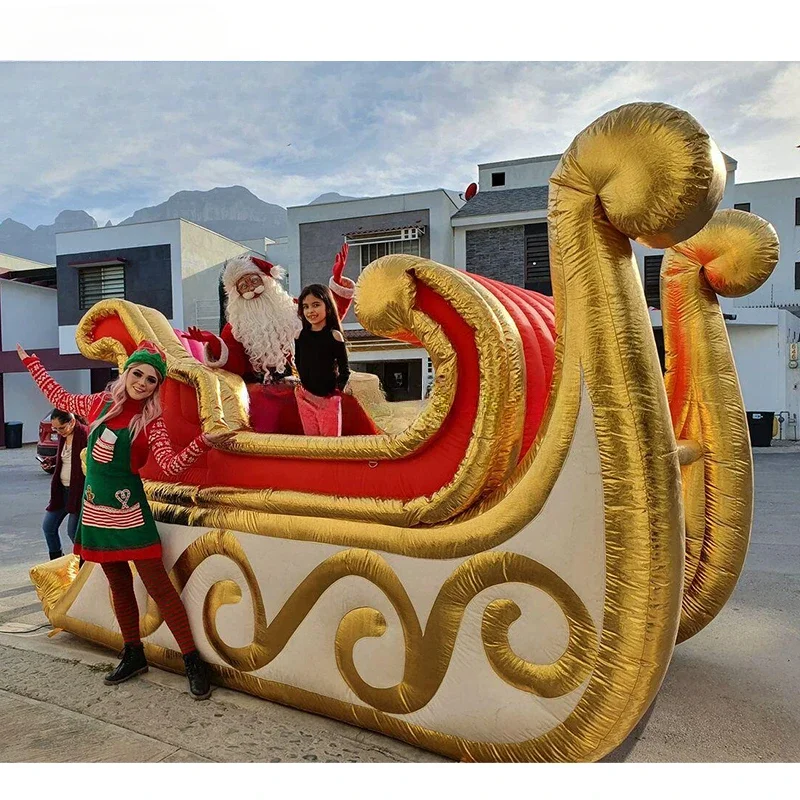 Airblown Santa's Sleigh Decorations inflatable outdoor christmas sleigh