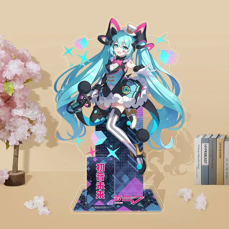 New Hatsune Miku Acrylic Stand Figure Hatsune Miku Project Diva Anime Peripherals Good-looking Exquisite 20cm Desktop Ornament