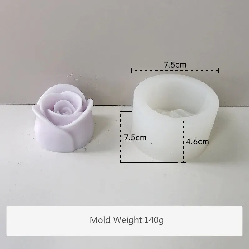 3D DIY Handmade Flowers Shape Moulds Silicone Soap Molds For Kitchen Bundt Cake Cupcake Pudding Candle Making Tools