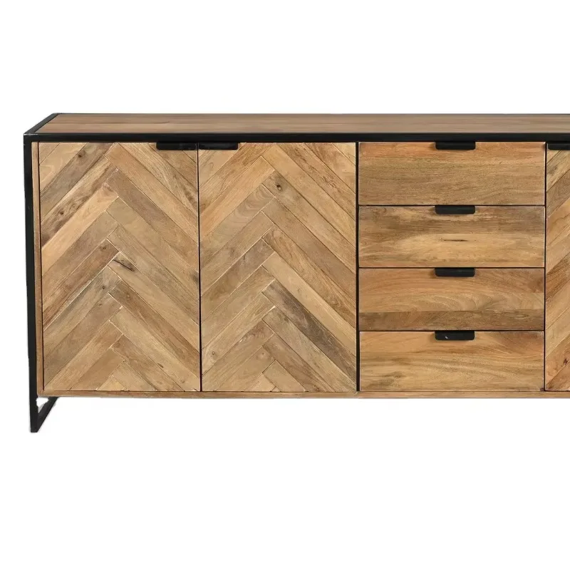 

3 doors 4 drawer sideboard 180cm for home, civil furniture