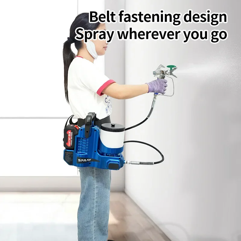 High Pressure Airless Spraying Machine Electric Airless Paint Sprayer Airless Spray Gun Lithium Battery Spray Machine