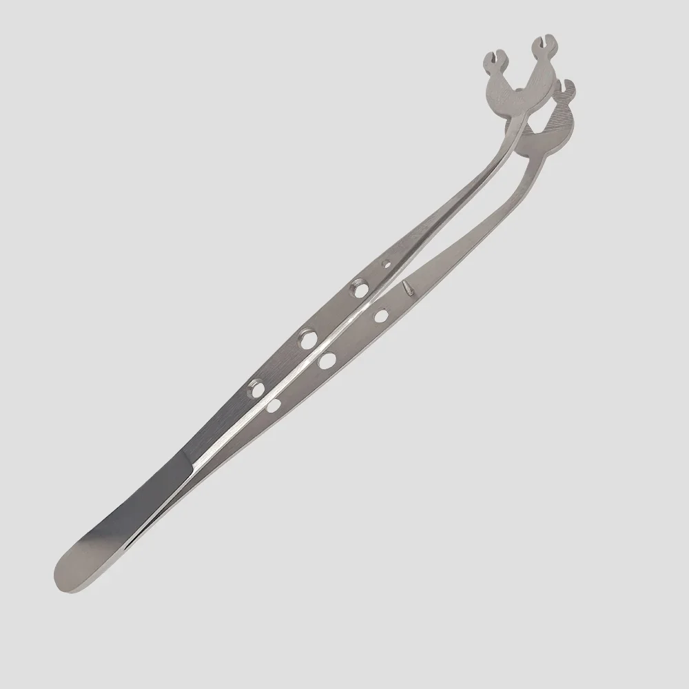 

16Cm Dental Stainless Steel Surgical Operation Stitching Tweezer Serrated Tip Suture Forcep Dentistry Tools Autoclavable