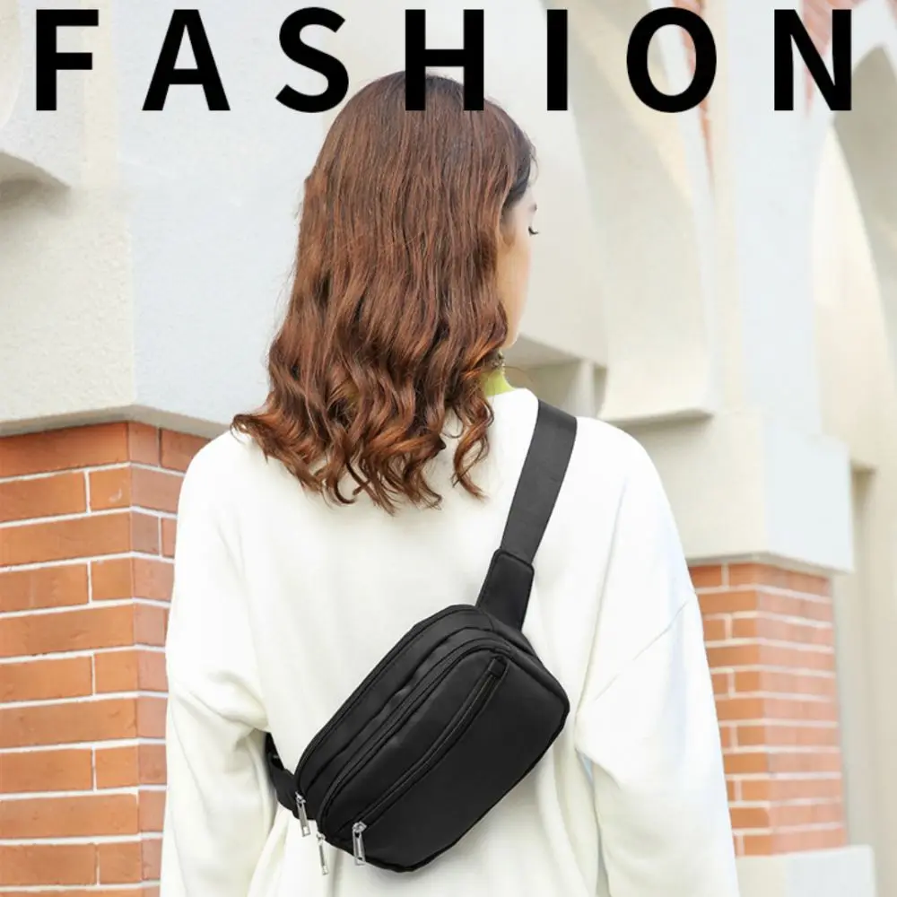 Oxford Cloth Multifunctional Waist Bags Trendy Stylish Crossbdoy Chest Bag Portable Adjustable Women Running Pouch Belt Camping