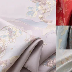 Jacquard Fabric Woven Gold Relief Chinese Style Dress Bridesmaid Dress Cloth Diy Apaprel Sewing Fabric Meters Polyester Material