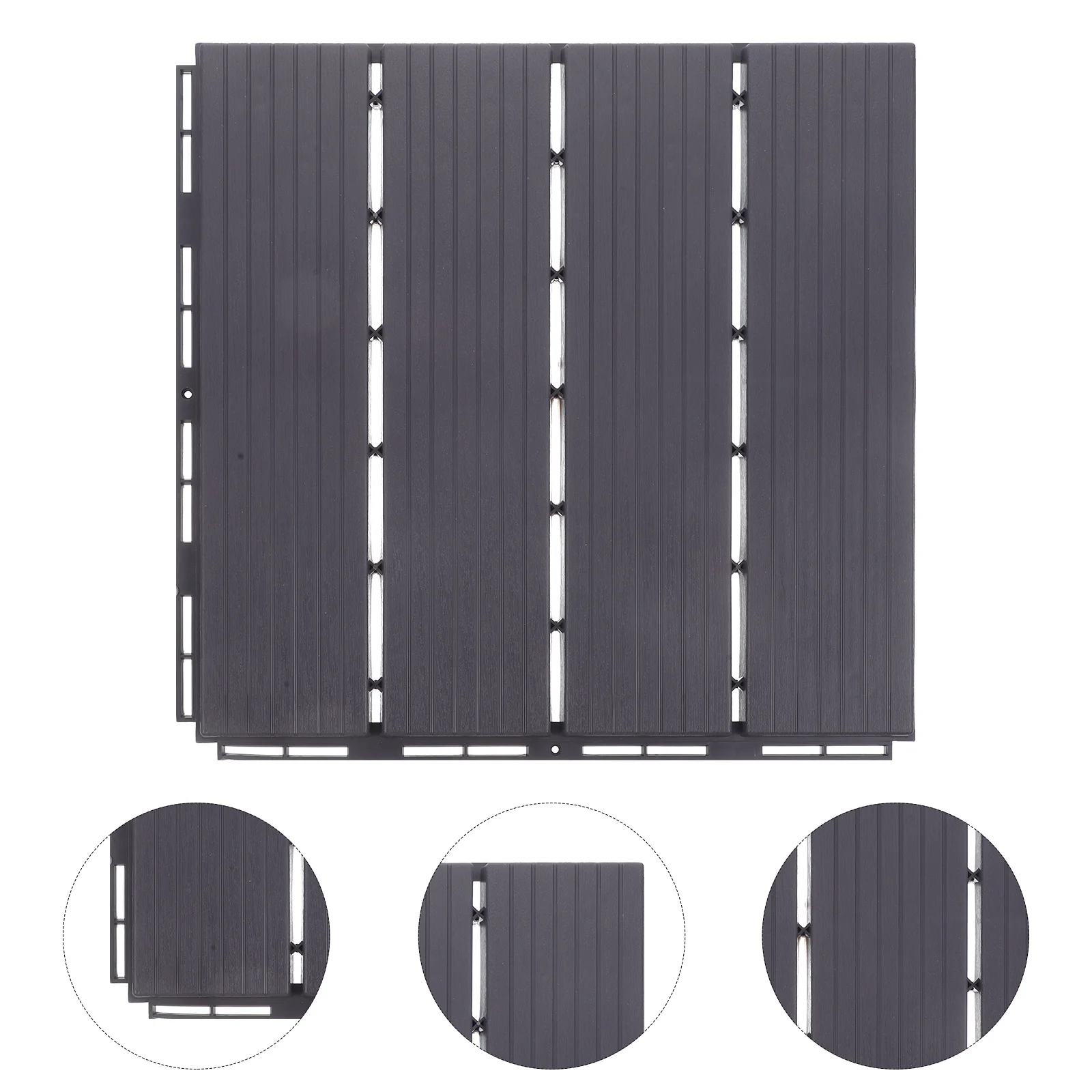 Piastrelle per terrazza da patio Pavimenti ad incastro in plastica Piastrelle per terrazza esterne impermeabili per balcone da giardino Drenaggio rapido antiscivolo