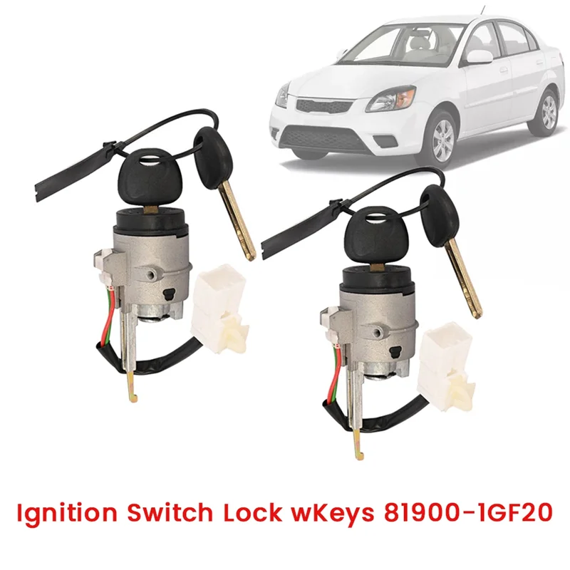 

Точный замок зажигания 2 комплекта с ключами 81900-1GF20 для KIA RIO RIO5 10-11 цилиндровый замок в сборе 819001GF20