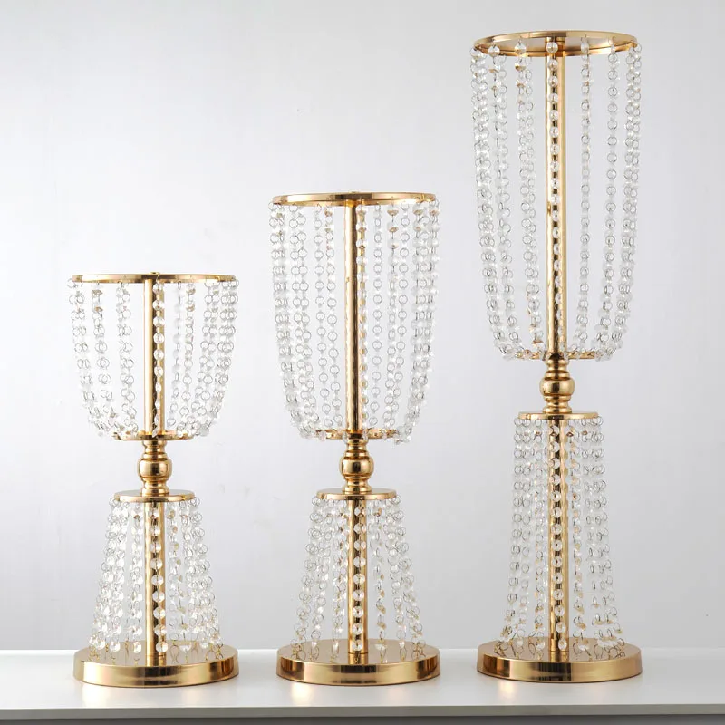 Wholesale Metal Flower Stand Wedding Table Decoration Flower Stand Gold Flower Stand Wedding Centerpieces