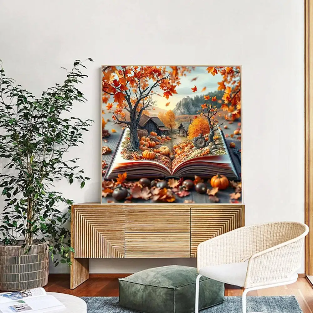 Huacan 2025 مجموعة جديدة لوحات الماس دولفين السماء الماس التطريز البحر الغروب فسيفساء لوحات الديكور الفنية