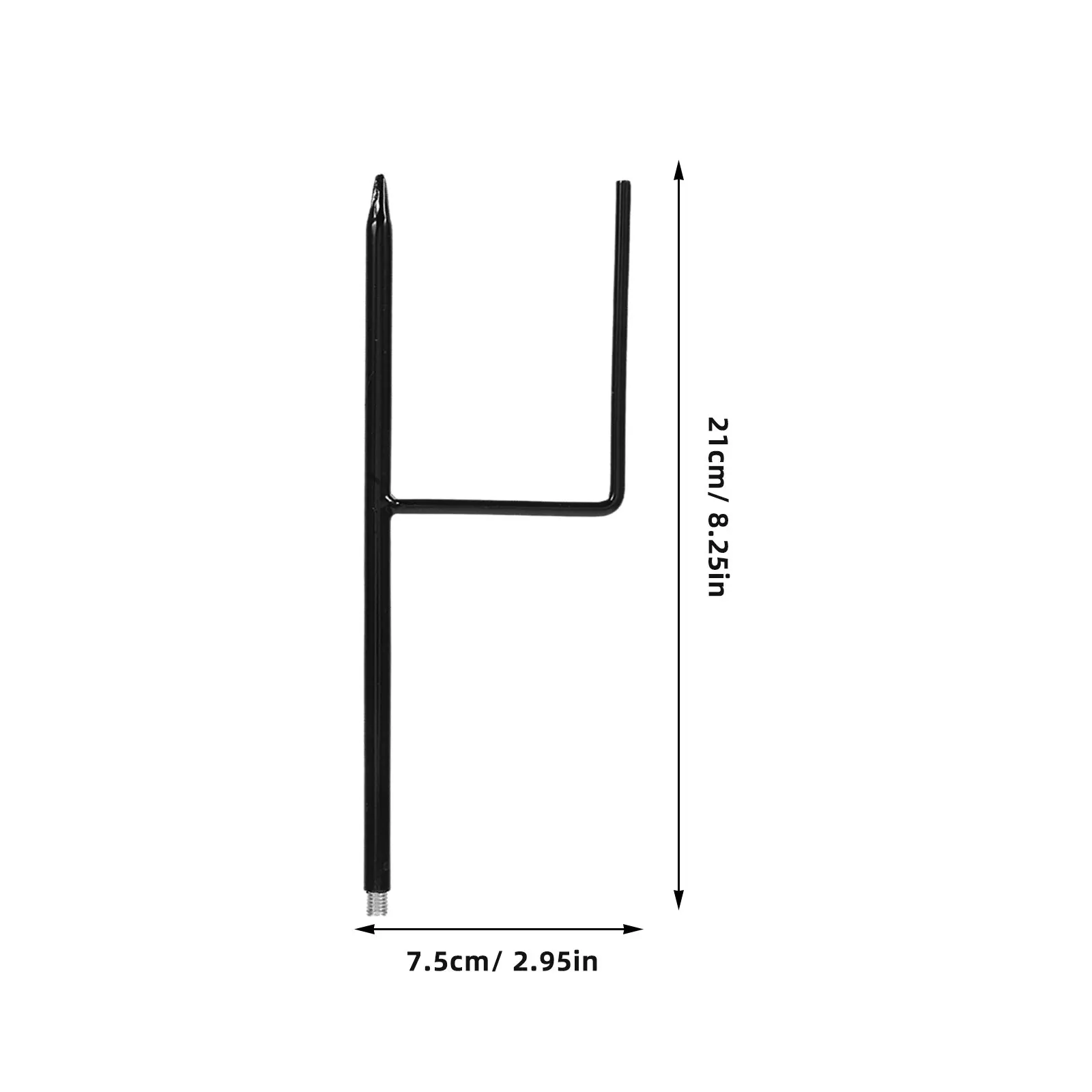 4 Pcs Short Heavy-Duty Shepherd Hooks Sturdy Single-Prong Garden Stakes Outdoor Holders For Yard Bird Feeder Hanging Supplies