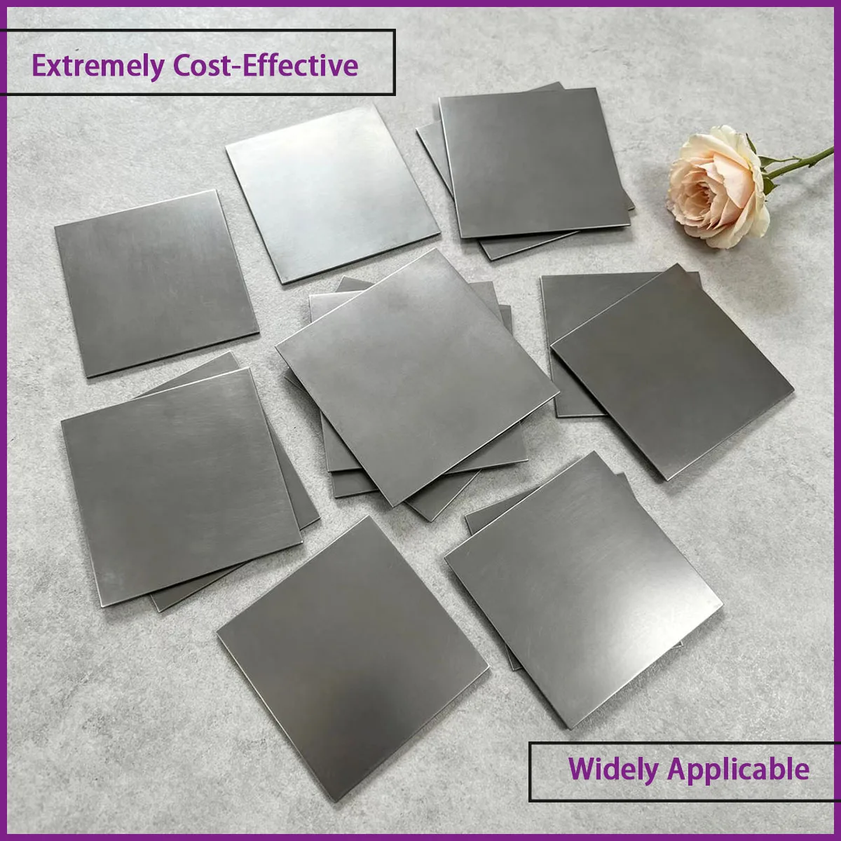 0.5-5mm thick square iron plate is used for mechanical bases, tooling pads, hardware accessories, structural supports, etc