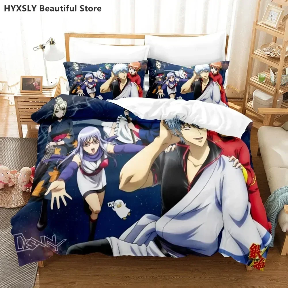 Gintama Sakata Gintoki Supplies Set Duvet Cover Set Bedding Sets Adults Bed With Pillowcases No Filling Luxury Birthday Gifts