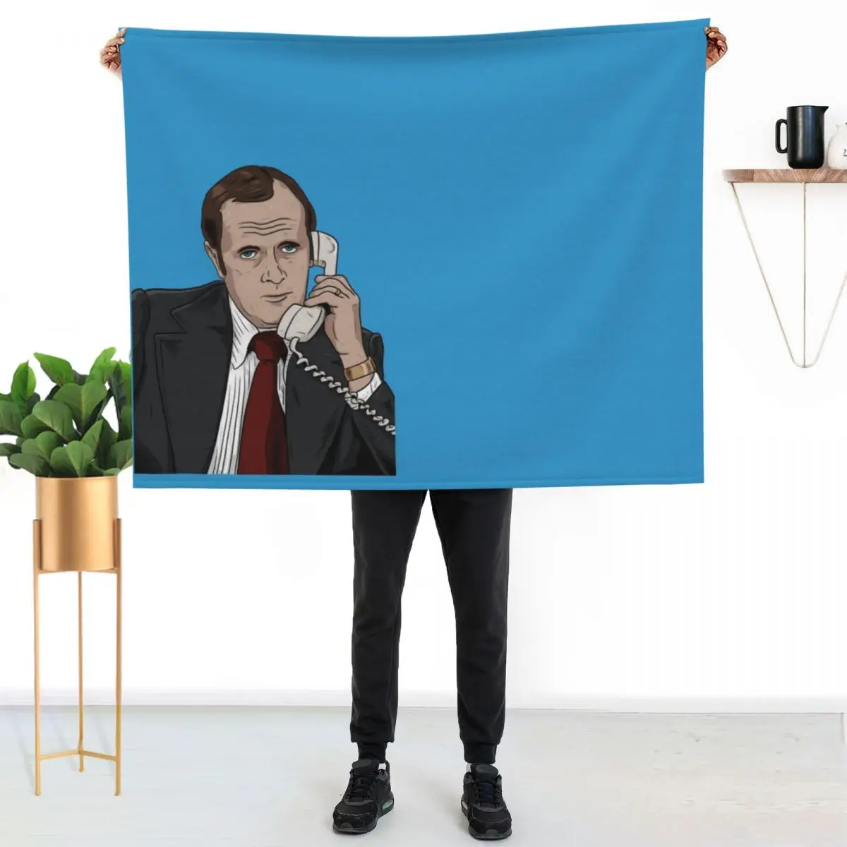 Bob Newhart on the Phone Throw Blanket Beautifuls Plaid For Sofa Thin Luxury Throw Sofas cosplay anime Blankets