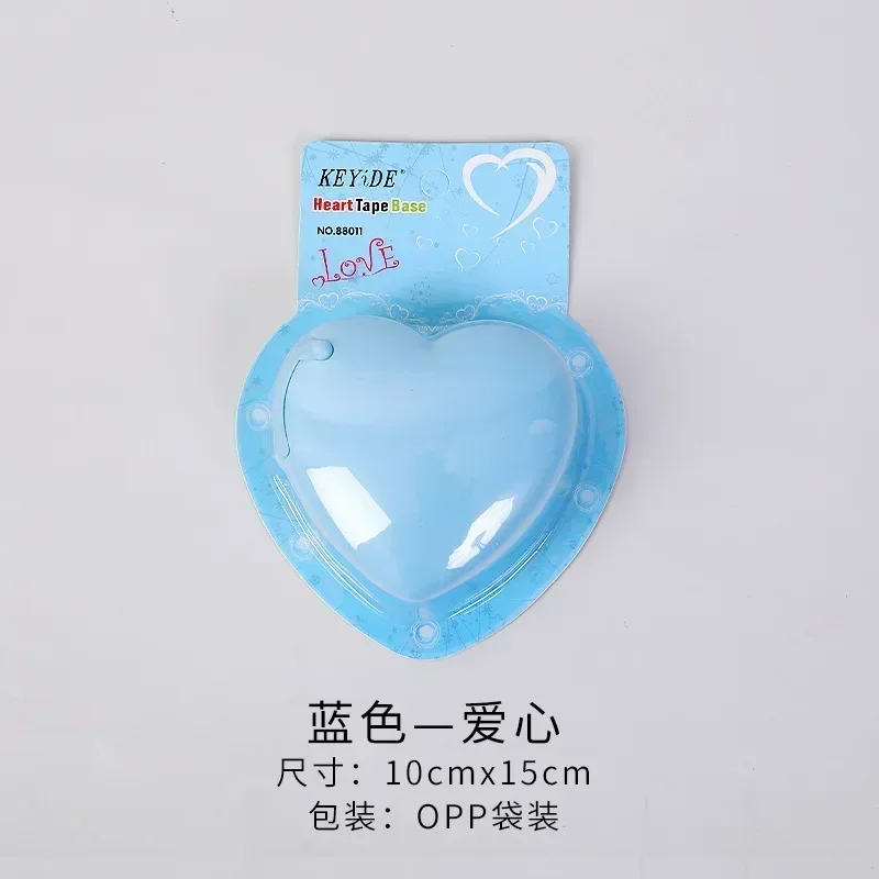 Creative Cartoon Stationery Portable Donut Tape Holder, Invisible Tape Cutter with Small Tape Inside