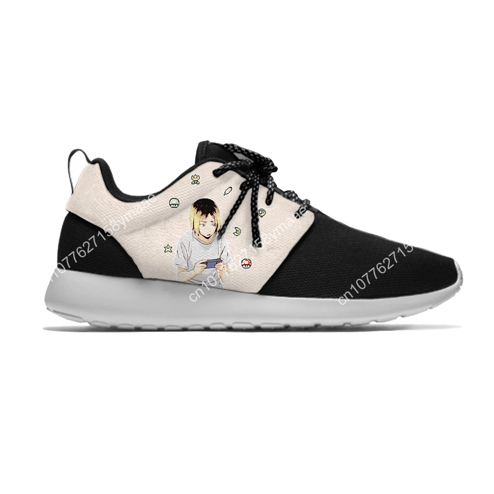 Hot Japanese Manga Haikyuu Kozume Kenma Kuroo Casual Cloth Shoes Lightweight Men Women Summer Classic Mesh Sports Shoes Sneakers