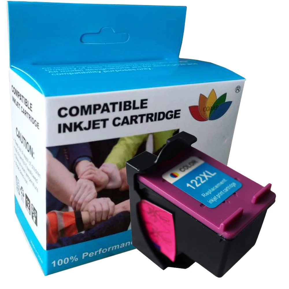 Imagem -03 - Cartucho de Tinta para Impressora hp Preto e Tricolor Compatível com Deskjet 1000 1050 2000 2050 3000 3050a 3052a 122 2x