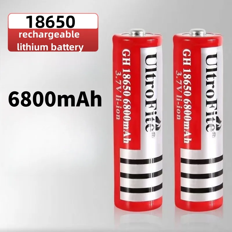 3.7V 6800mAh Rechargeable 18650 Lithium Battery For Led Flashlight Battery Litio Battery