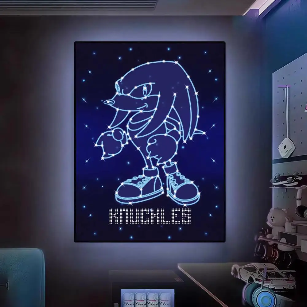 Cyberpunk-Neon-Stil S-Sonic Poster Moderne Ästhetische Wanddekoration Premium Raumdekoration Schlafzimmer Gaming-Setup – Detail 12