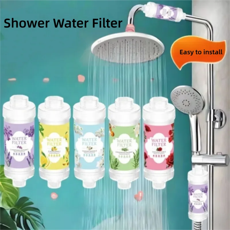 NEW Perfume Shower Filter Replaceable Water Softener Shower Head Filter PP Shower Purifier Bathroom Accessories