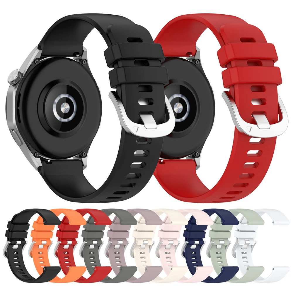 18 مللي متر سيليكون حزام لساعة هواوي GT5 41 مللي متر/GT5 برو 42 مللي متر حزام الساعات ل Garmin سامسونج معصمه الرياضة استبدال
