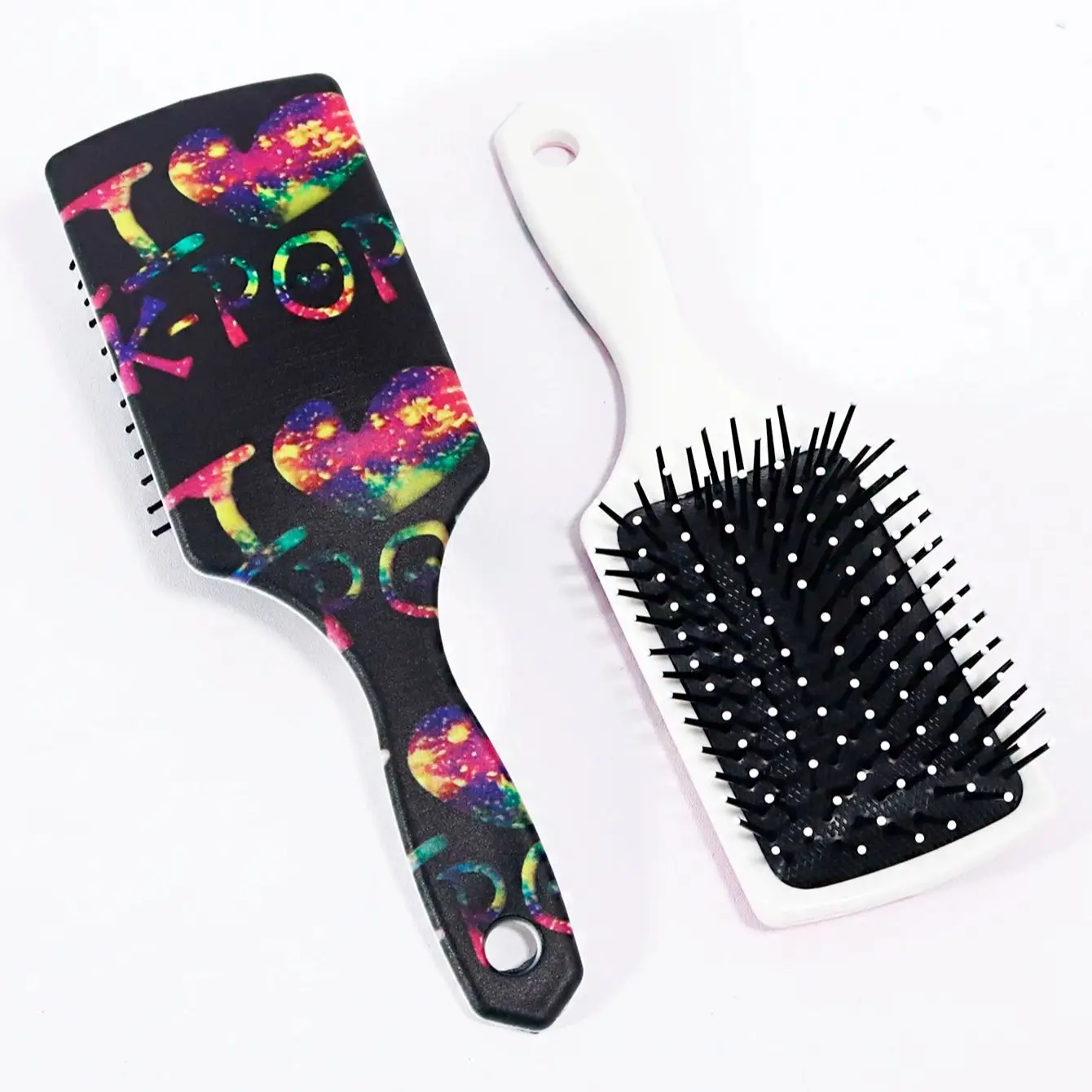 

K-POP music themed printed air cushion hair brush,massage scalp hair comb,for daily hair care, Special for Real Hair Wigs