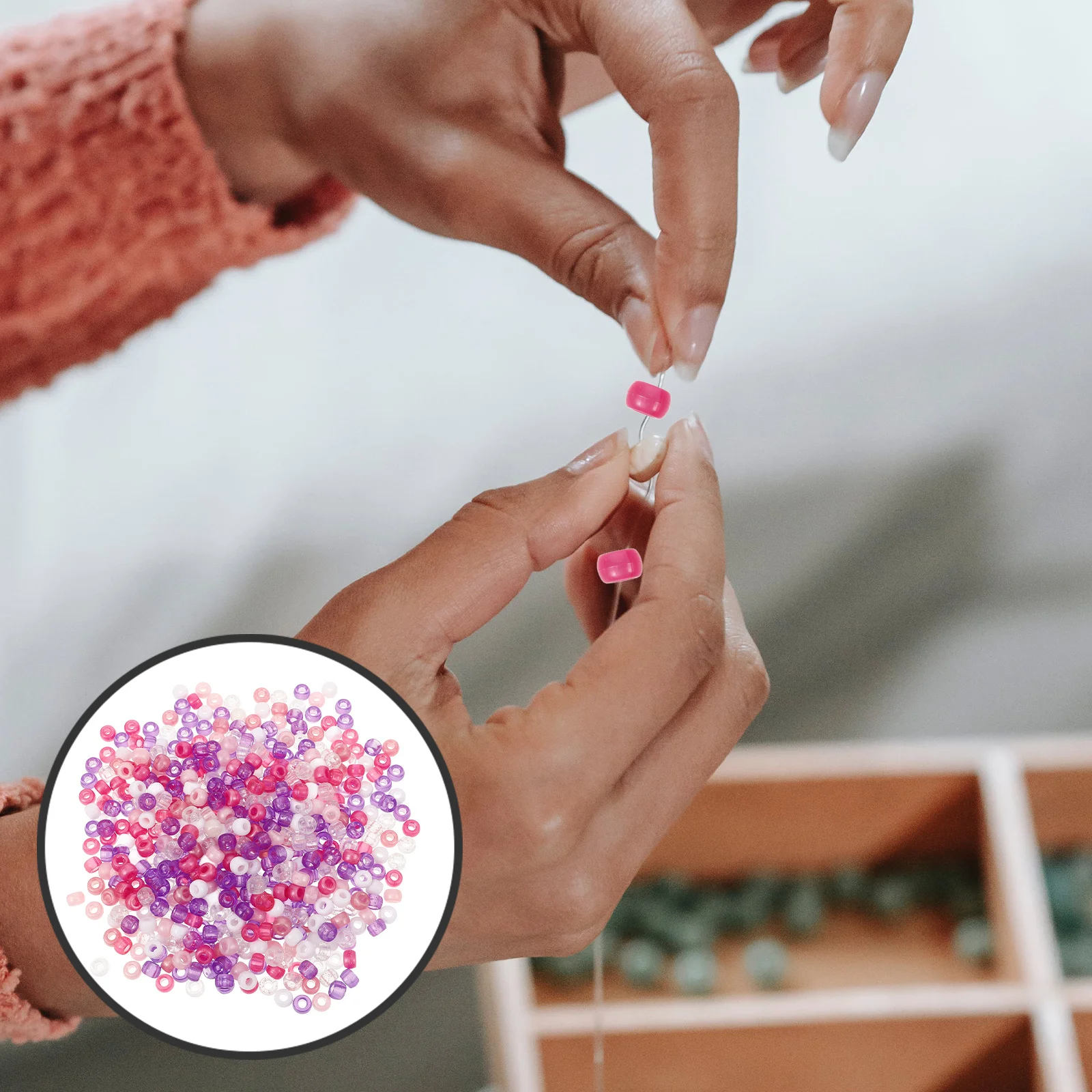 

1 пакет пластиковых цветных свободных бусин «сделай сам» для изготовления ювелирных изделий, браслет ручной работы, декор, разделительные бусины, аксессуары для рукоделия