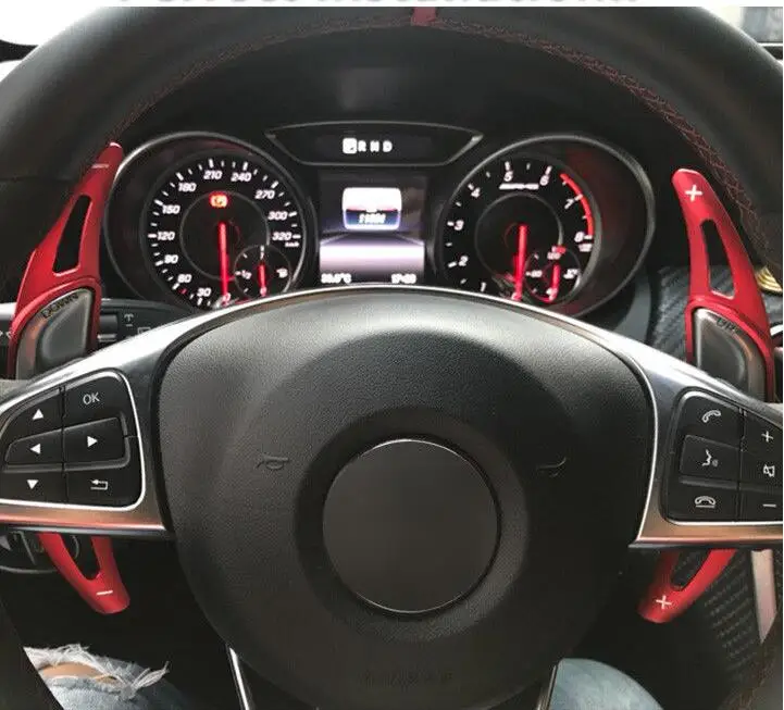 Für Mercedes-Benz AMG A35 A45 C63 E63 S63 G63 C43 CLA GLA GLC GLS GLE 2016-2019 Auto-Lenkrad Schaltwippen-Verlängerung – Detail 9