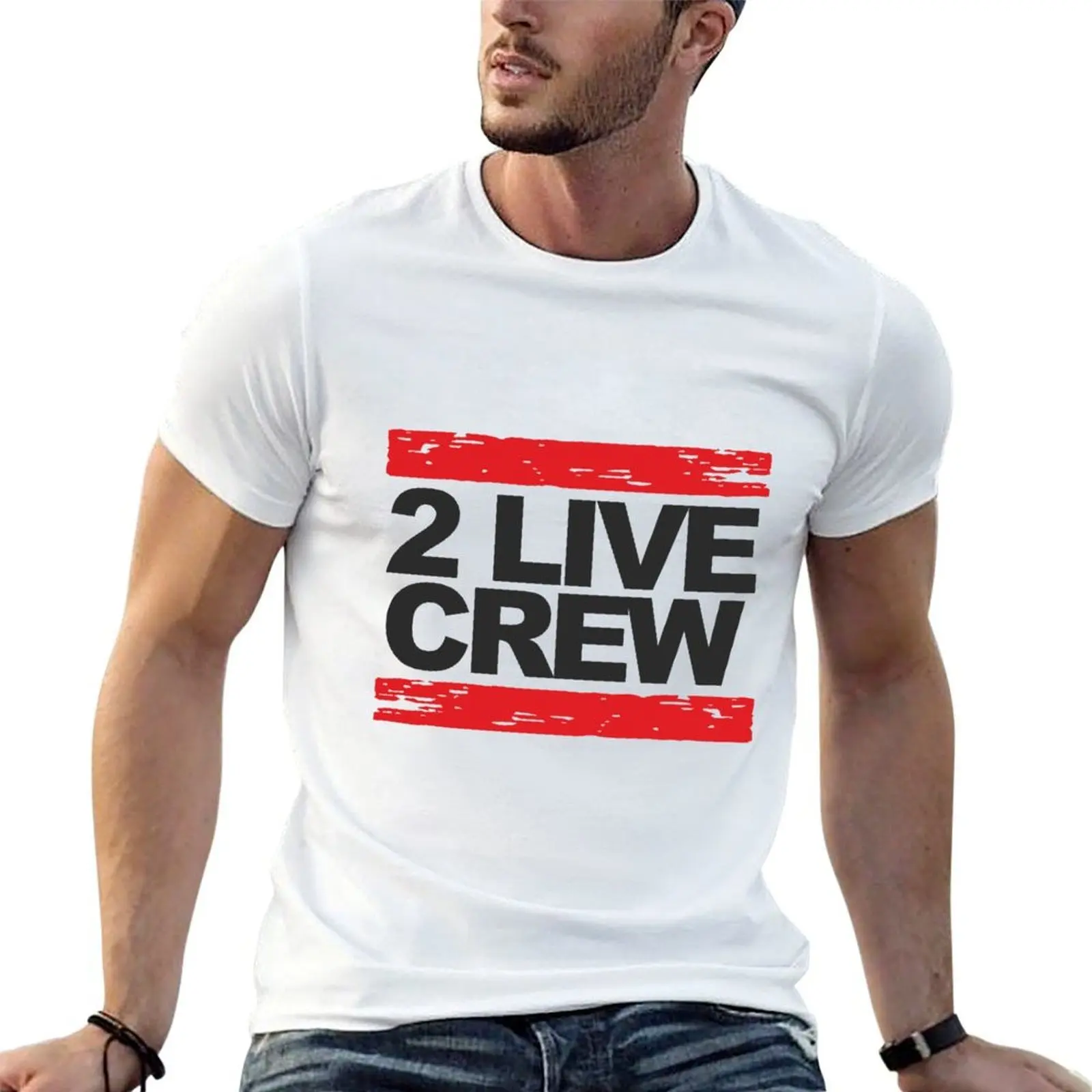 2 live crew t shirt typography T-Shirt Funny t-shirt korean fashion mens t shirt