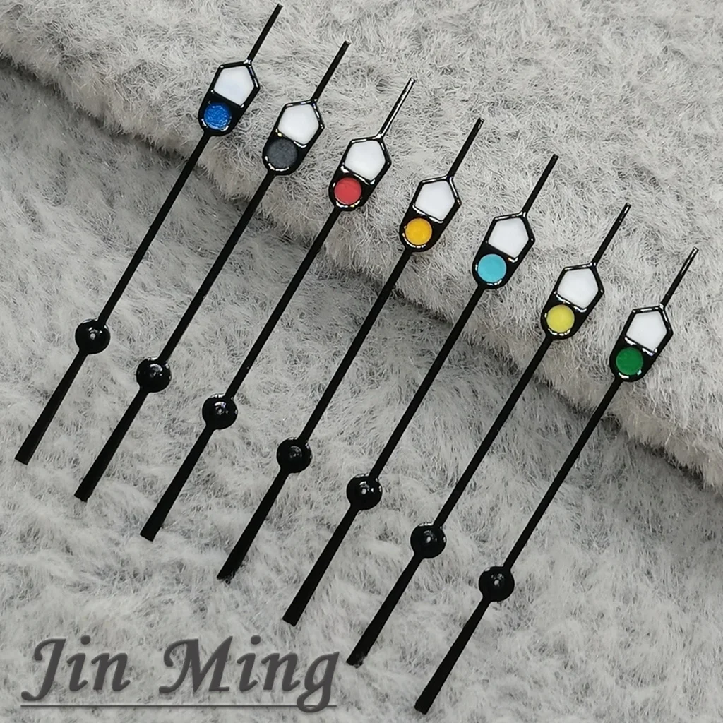 Hohe Qualität Uhr Hände 13mm Silber Schwarz Für NH35 NH36 7S26 7S36 4R35 4R36 Bewegung Uhren Zubehör Grün leuchtende