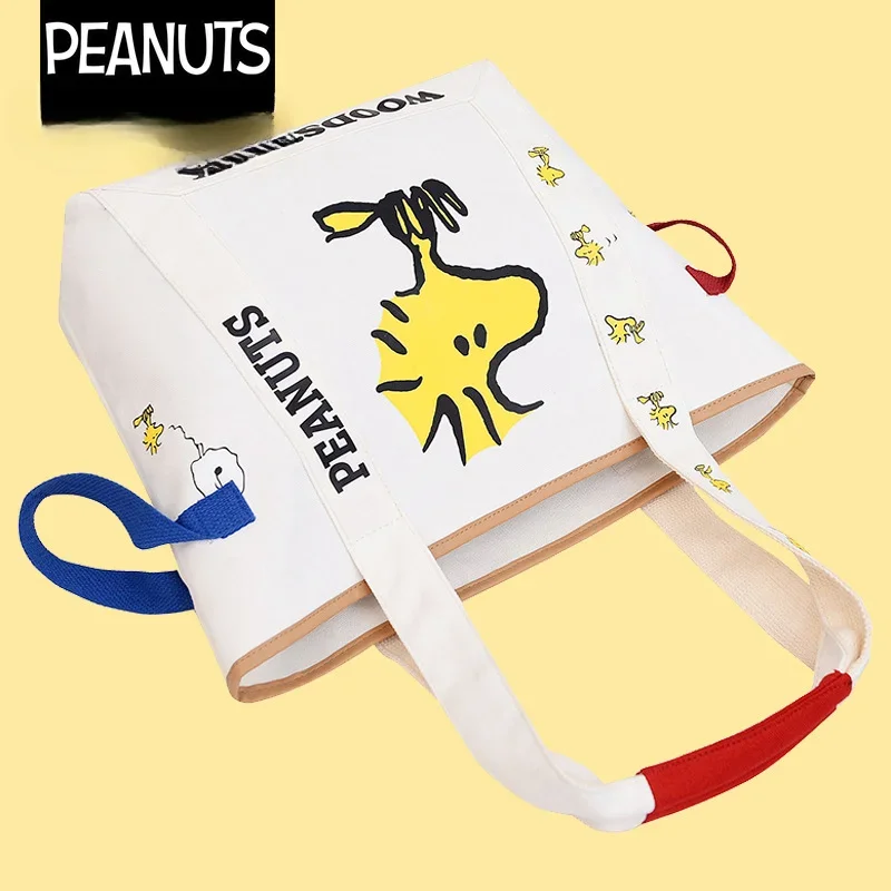 Snoopy borsa a tracolla di grande capacità nuova moda donna semplice pendolare Messenger Tote Bag borsa shopping Bag moda cartone animato