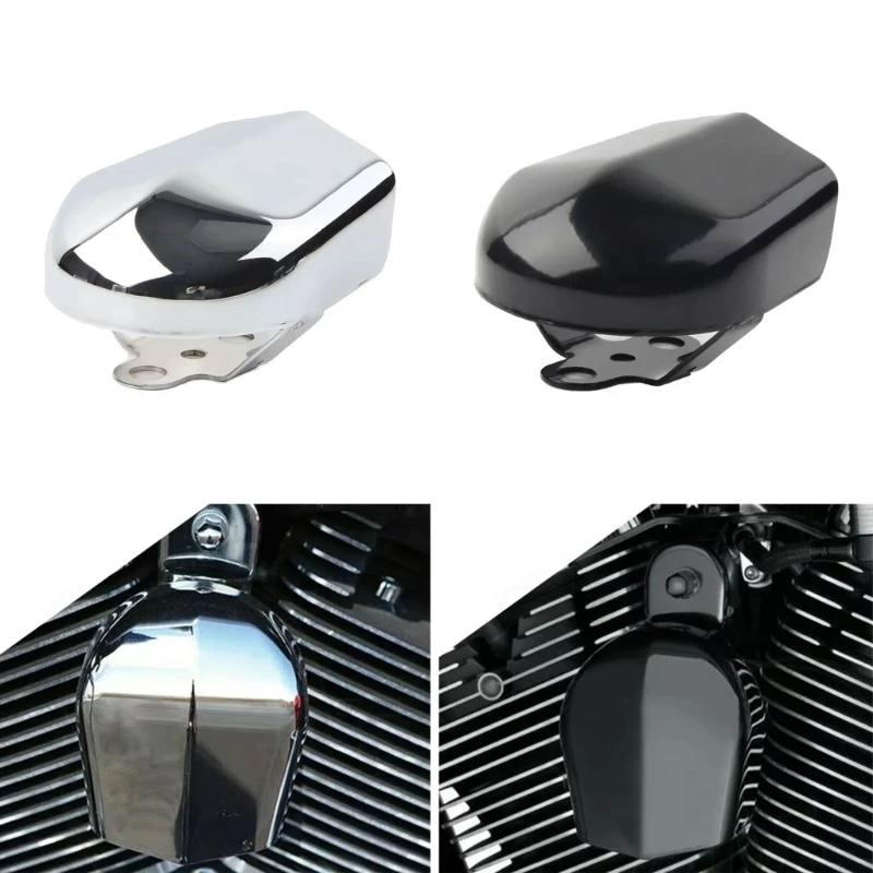 

0XXD Replacement Metal Horn Cover for FLHR FLHX 1993-2018 Motorcycle Horn Cover Motorbike Accessory Easy Installation