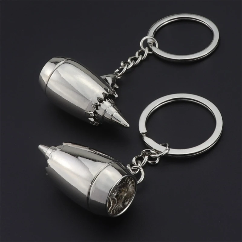Fast Reach Aircraft Engine Model Keychain for Key Ring for Creative Personality Aircraft Keyfob for Key Pendant for Student