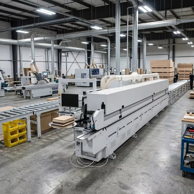 Fully Automatic Wood Edge Banding Machine Wood Strip Bender Trimmer And Sealer All In One Device