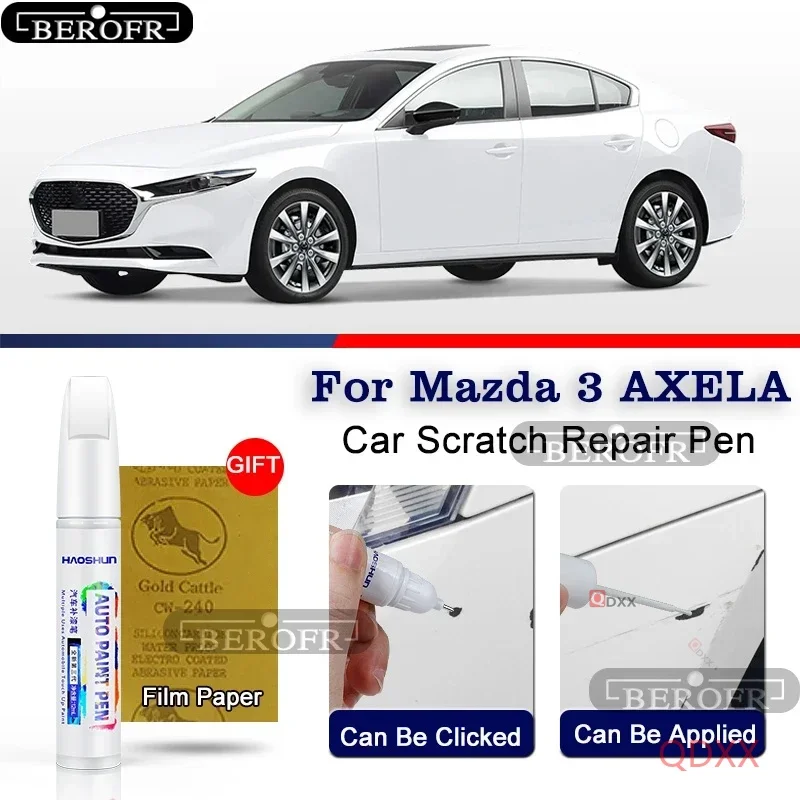 Paint Pen Pearlescent White Soul Red Platinum Steel Gray Touch Up Paint Automotive Paint Waterproof Pen For Mazda 3 Axela